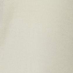 Joseph Cream Cashmere V-Neck Sweater L
