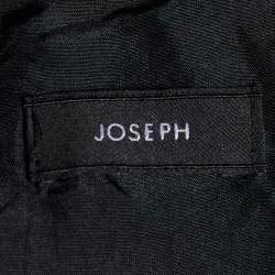 Pre Owned Joseph Black Crinckled Silk Tiered Mini Skirt M