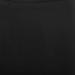 Pre Owned Joseph Black Crepe Midi Pencil Skirt L