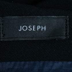 Pre Owned Joseph Black Crepe Midi Pencil Skirt L