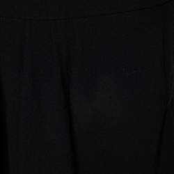 Joseph Black Crepe Pleated Aceline Mini Skirt M