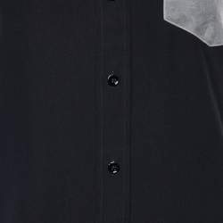 Joseph Black Silk & Organza Pocket Shirt S
