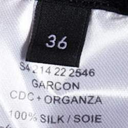 Joseph Black Silk & Organza Pocket Shirt S