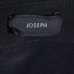 Joseph Black Silk & Organza Pocket Detail Button Front Shirt S