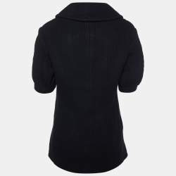Joseph Black Wool Corduroy Double Breasted Iris Jacket S
