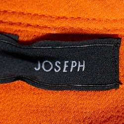 Joseph Orange Embellished Georgette Silk Sleeveless Shift Dress
