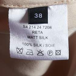 Pre Owned Joseph Light Pink Silk & Organza Detail Shift Dress M