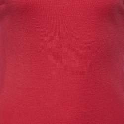 Joseph Red Wool Interlock Zipper Detail Cambridge Dress M