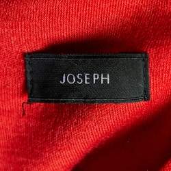 Joseph Red Wool Interlock Zipper Detail Cambridge Dress M