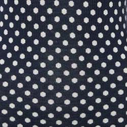 مملوكة مسبقًا Joseph Navy Blue Spot Jacquard Knit Romelie Mini Dress S
