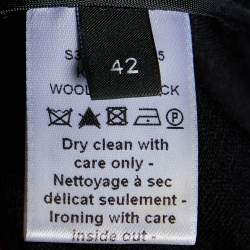 Joseph Black Wool Interlock Zip Detail Kinx Sweater L