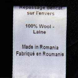 Joseph Black Wool Interlock Zip Detail Kinx Sweater L