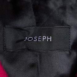 Joseph Fuchsia Pink Wool & Cashmere Double Breasted Panda Coat M