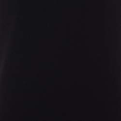 Joseph Black Stretch Crepe Eyelet Detail Shift Dress S