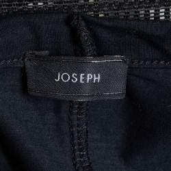 Pre Owned Joseph Black Cotton Knit V-Neck T-Shirt S