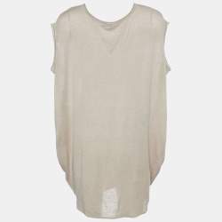 Joseph Beige Fluid Linen Oversized Tunic L