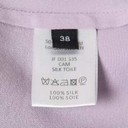 Joseph Purple Silk Pocket Detail Shirt M