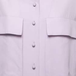 Joseph Purple Silk Pocket Detail Shirt M