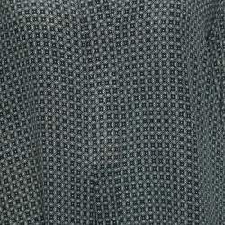 Joseph Black Cravate Printed Silk Button Front Dara Tunic L