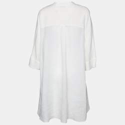 Joseph White Ramie & Silk Heather Tunic L