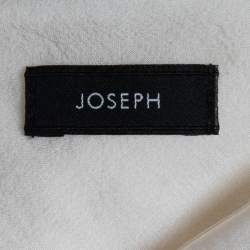 Joseph Off White Silk Satin V-Neck Camisole Top L
