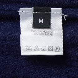 Joseph Navy Blue Cashmere Knit  Crew Neck Sweater M
