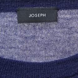 Joseph Navy Blue Cashmere Knit  Crew Neck Sweater M