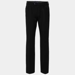 Joseph Black Knit Straight Leg Pants M