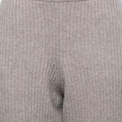Joseph Grey Ribbed Wool Knit Pants M 
