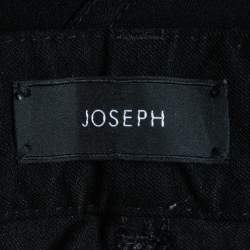 Pre Owned Joseph Black Denim Skinny Stretch Jeans S Waist 30