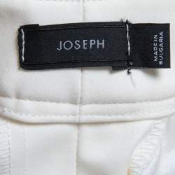 Joseph Cream Stretch Cotton Slim Fit Trousers S