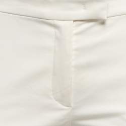 Joseph Cream Stretch Cotton Slim Fit Trousers S