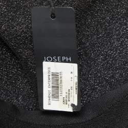 Joseph Black Crepe Flared Midi Skirt M