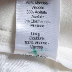 مملوكة مسبقًا Joseph Cream Crepe Wide-Leg Pants M