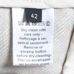 Joseph Ecru White Linen Single-Breasted Blazer L