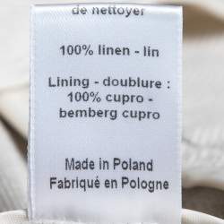 Joseph Ecru White Linen Single-Breasted Blazer L