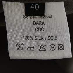 Pre Owned Joseph Grey Silk Dara Blouse M
