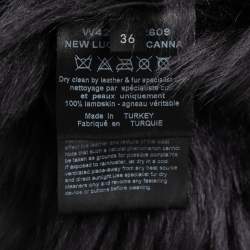 Joseph Grey Fur & Suede New Lucy Toscana Vest XS