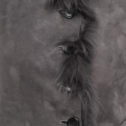 Joseph Grey Fur & Suede New Lucy Toscana Vest XS