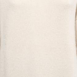 Pre Owned Joseph Off White Cashmere Cable Knit Sweater L