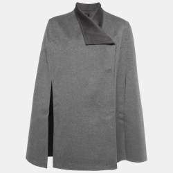 Joseph Grey Wool & Cashmere Cape Coat M