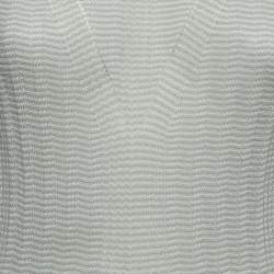 Joseph Light Blue Striped Cotton Knit Top XS