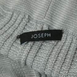 Joseph Light Blue Striped Cotton Knit Flared Pants XXS