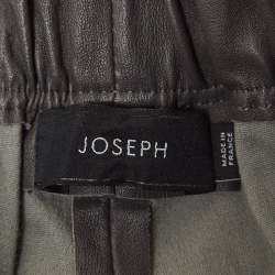 Pre Owned Joseph Grey Leather Leggings XS