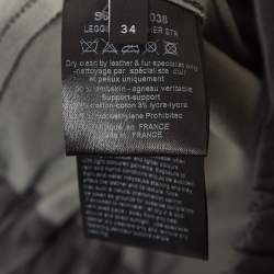 Pre Owned Joseph Grey Leather Leggings XS