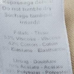 Pre Owned Joseph Beige Gabardine Straight Fit Trousers S