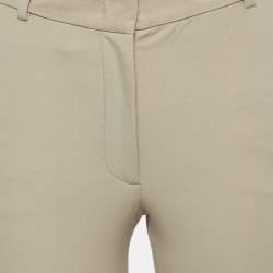 Pre Owned Joseph Beige Gabardine Straight Fit Trousers S