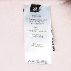 Pre Owned Joseph Pink Wool & Cashmere Cenda Double Face Coat S