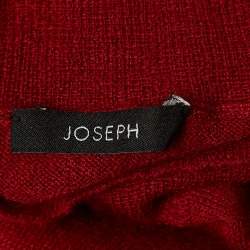 مملوكة مسبقًا Joseph Red Cashmere Cashair High Neck Sweater S