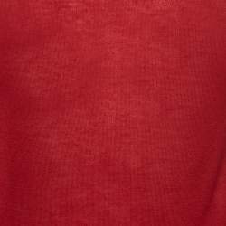مملوكة مسبقًا Joseph Red Cashmere Cashair High Neck Sweater S